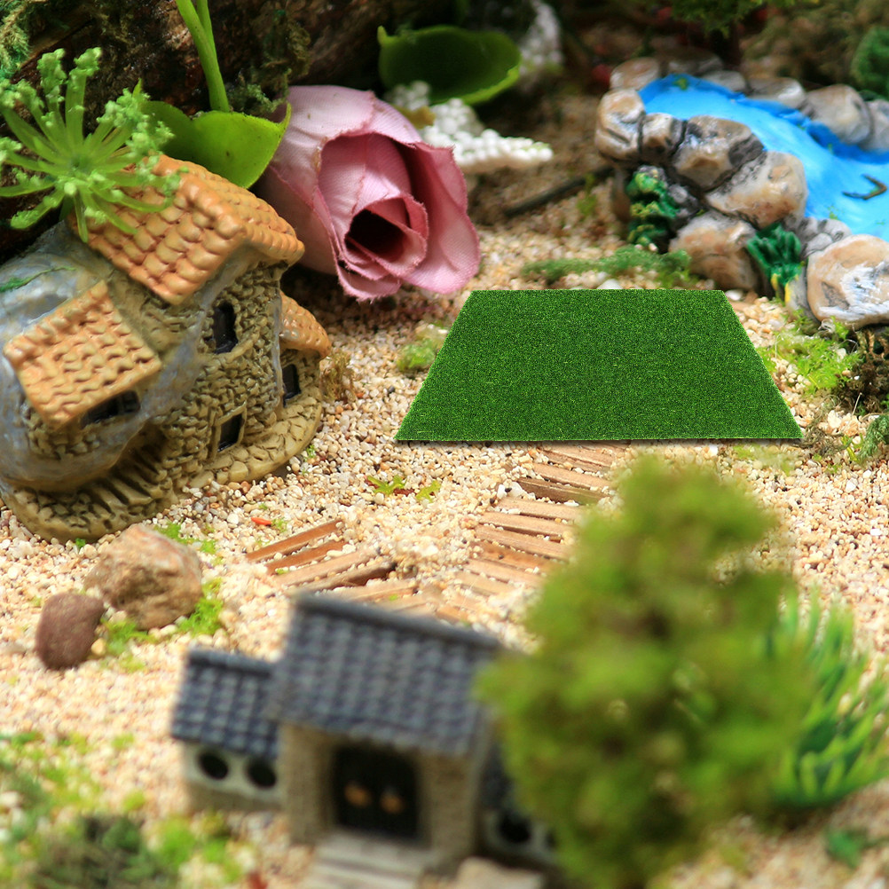 Bonsai Garden Miniature - 16 Stück realistisches künstliches Moos, Kunstrasen,