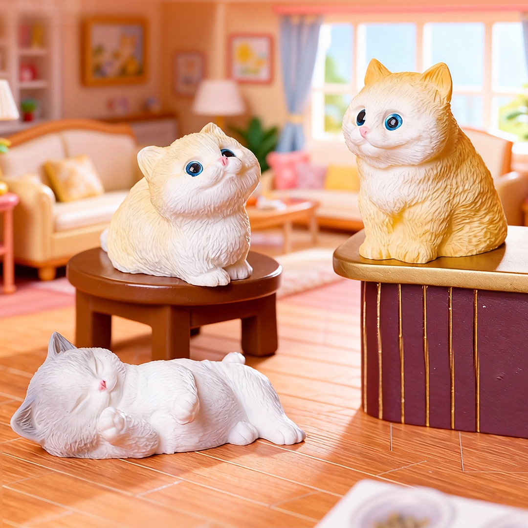 4 Stück süße Katze kleines Tie – Bonsai Garden Miniature Bewertung und Preis